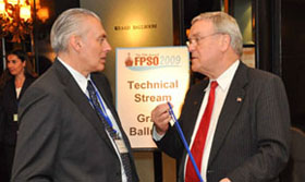 esse Van de Korput, now SVP at Bumi Armada in Kuala Lumpur; Peter Lovie from Houston